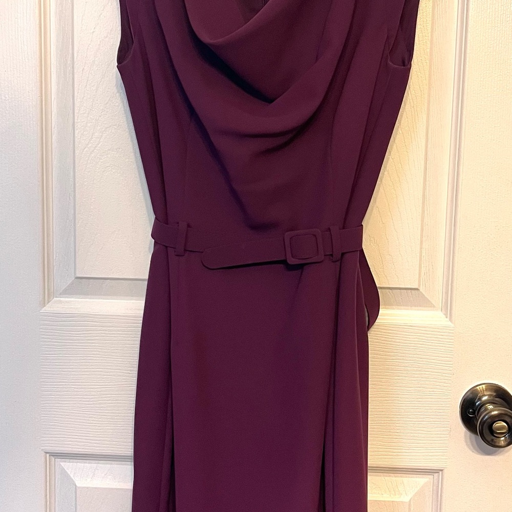 Elegant Purple Sleeveless Dress